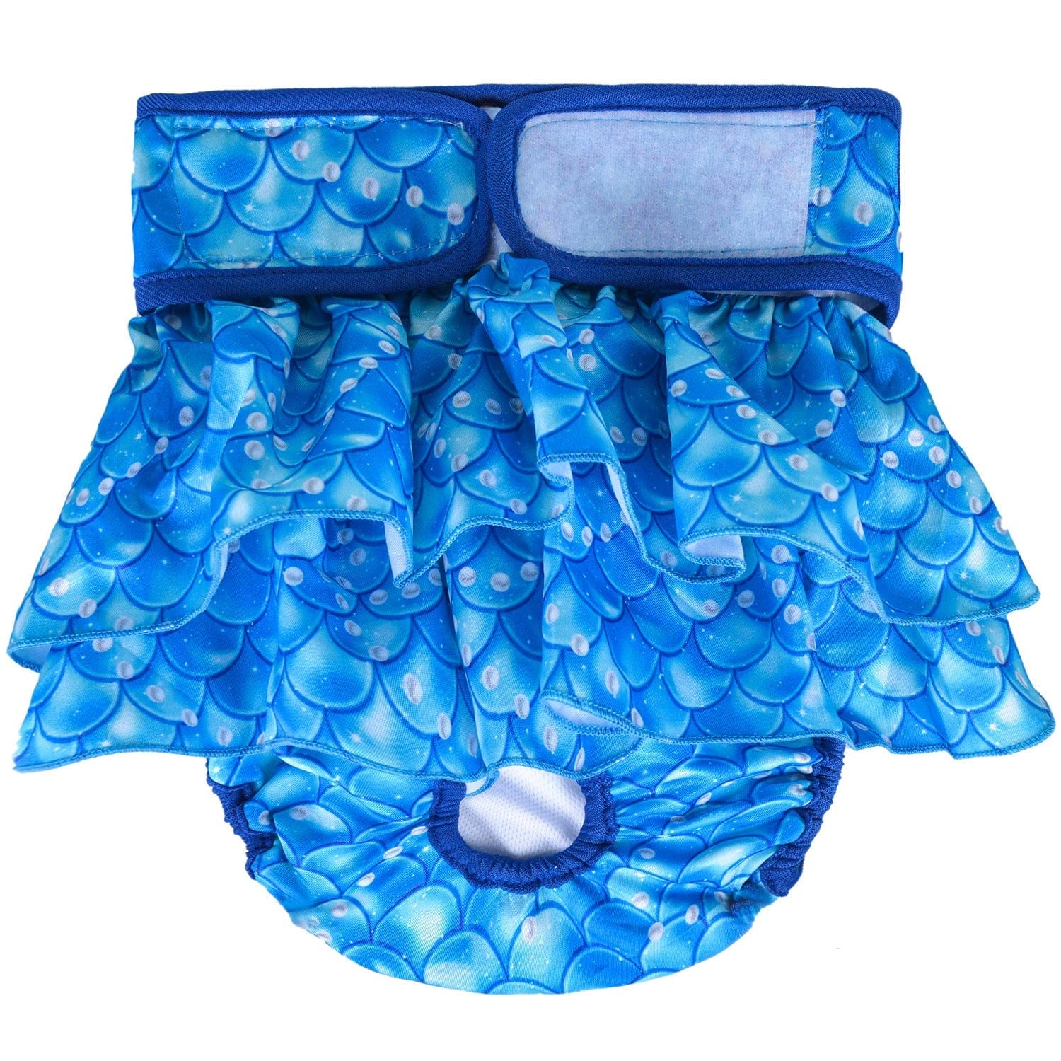 KUTKUT Dog Diapers Female, No Leak Washable Female Dog Diapers, Highly Absorbent Diapers for Dogs Female in Heat, Incontinence, Excitable Urination or Period Reusable Dog Skirt Diapers (Blue)-Diapers-kutkutstyle